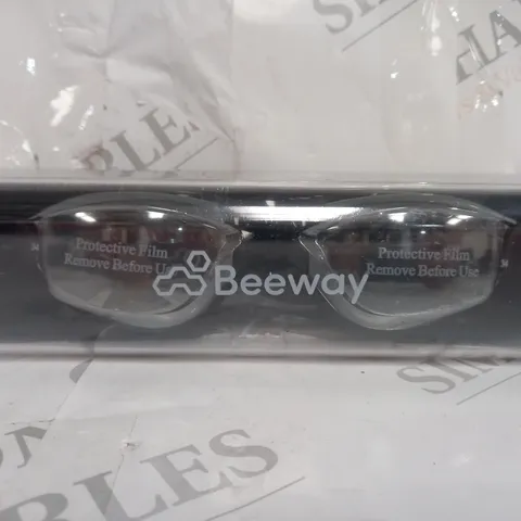 BEEWAY SWIM GOGGLES CHROME & BLACK