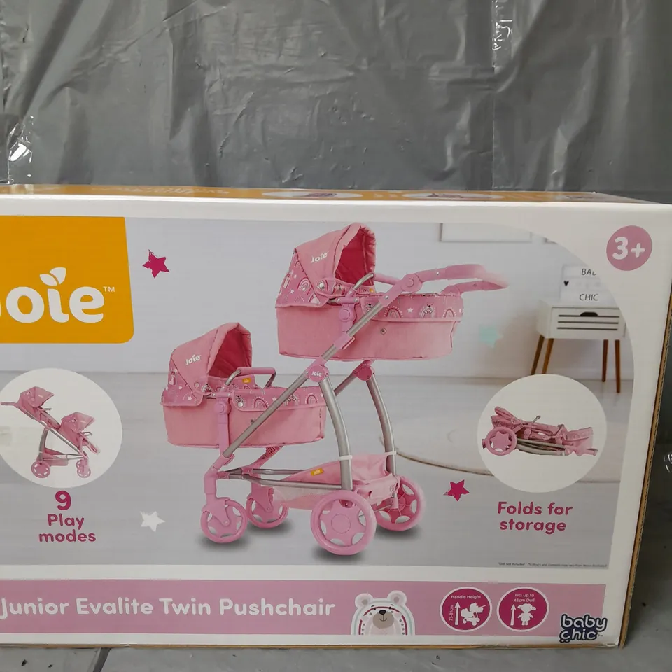 BOXED JOIE JUNIOR EVALITE TWIN PUSHCHAIR RRP £59.99