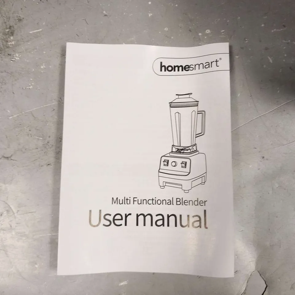 BRAND NEW BOXED HOMESMART - FOOD PROCESSOR AND BLENDER 4500 W (SIZE 20X21X49 CM) - BLACK