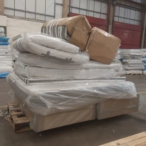 PALLET CONTAINING APPROXIMATELY 2x DIVAN BASE PARTS, 6x MATTRESSES