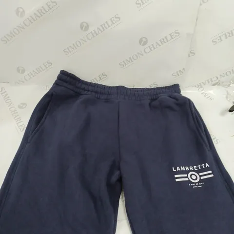 LAMBRETTA SLIM FIT JOGGERS IN NAVY - M