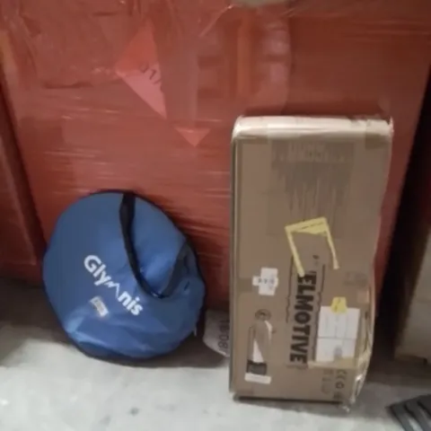 PALLET OF ASSORTED HOUSEHOLD GOODS AND PRODUCTS TO INCLUDE;POPUP TENT,KICK SCOOTER,WINDOW WIPERS