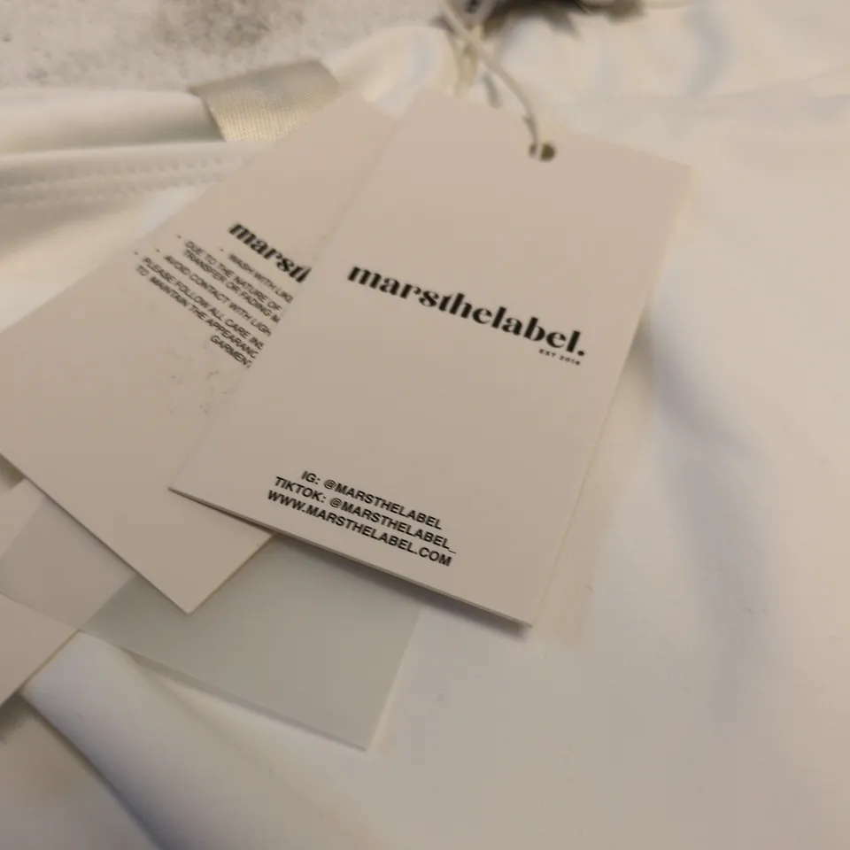 MARS THE LABEL – WHITE LEGGINGS, SIZE 8 (UK) - WOMEN