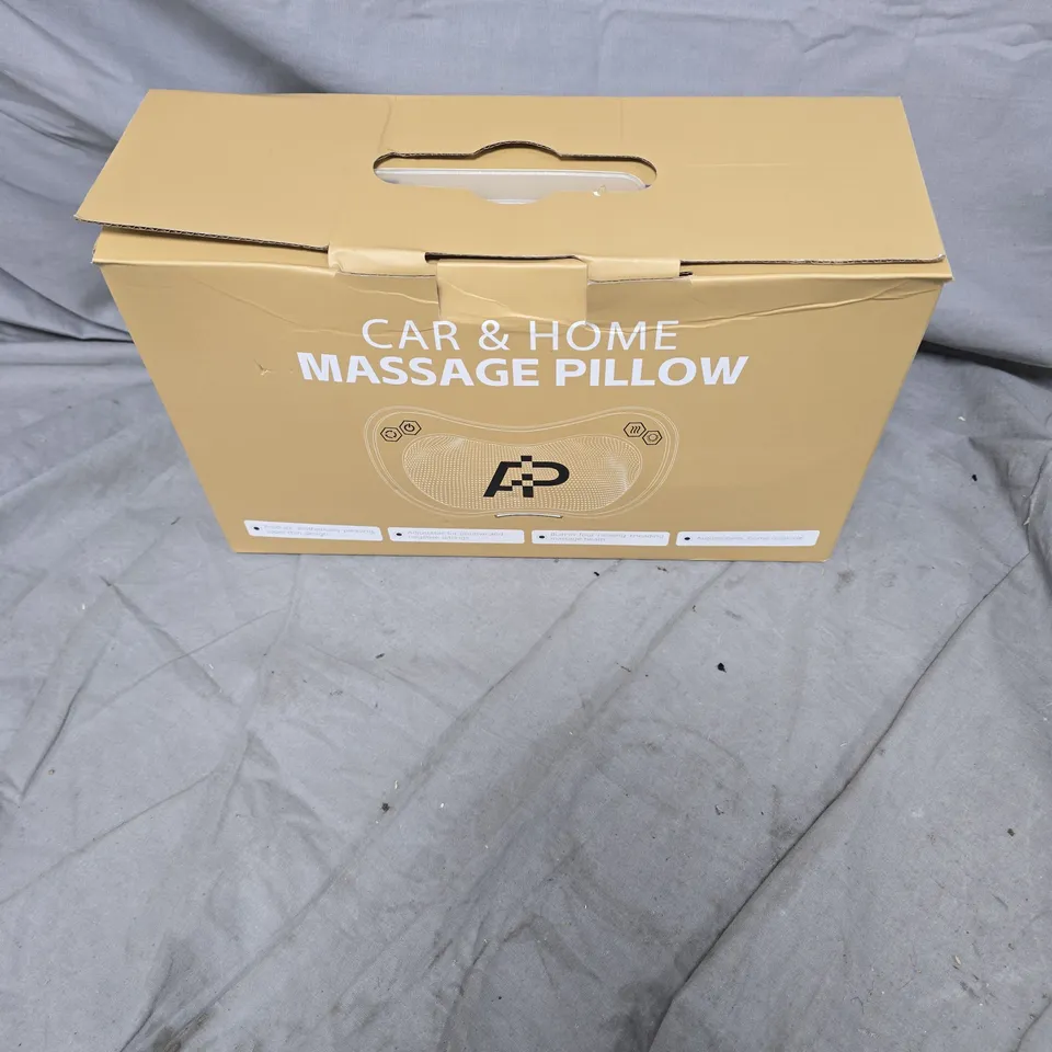 CAR & HOME MASSAGE PILLOW, BLACK, BOXED WITH CORD