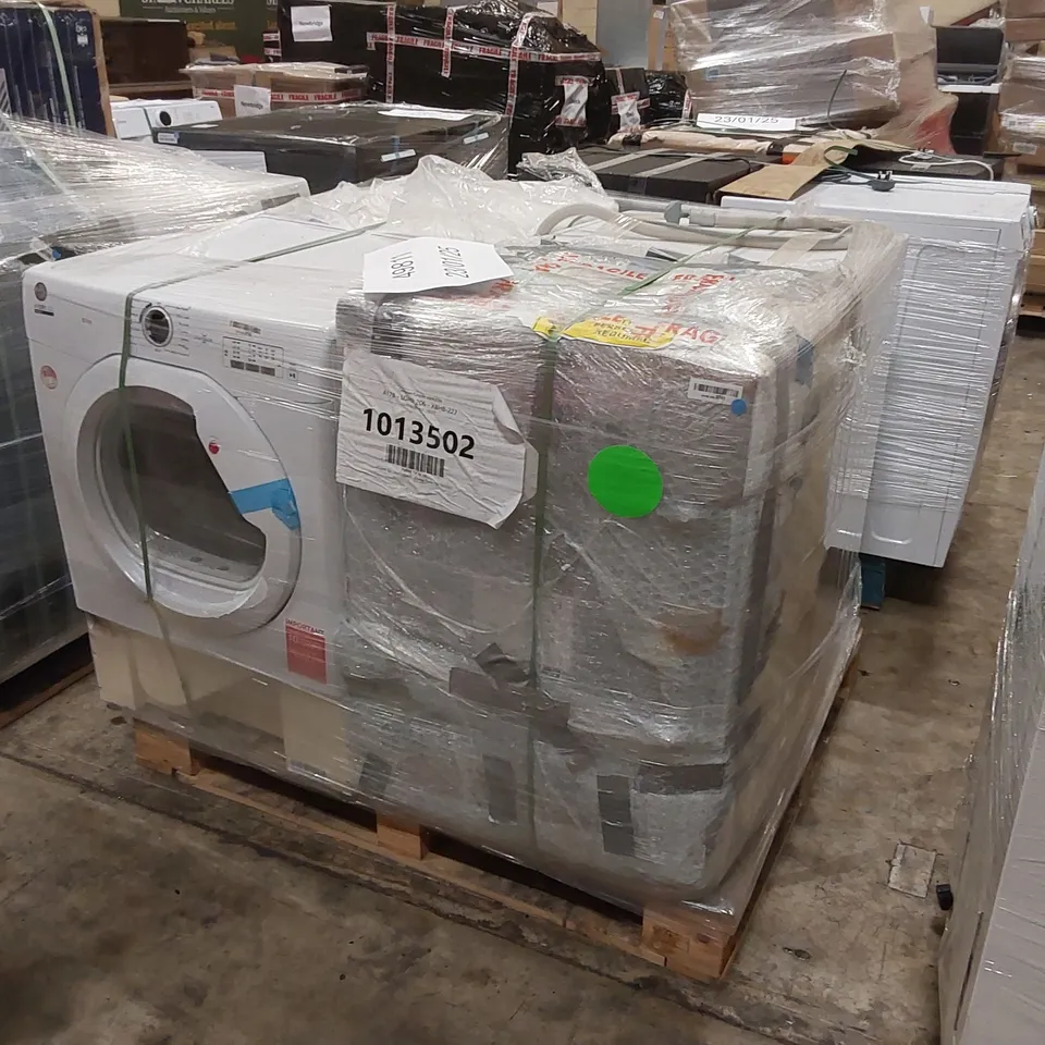 PALLET OF APPROXIMATELY 4 UNPROCESSED RAW RETURN WHITE GOODS TO INCLUDE;