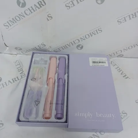 SIMPLY BEAUTY SIMPLY SMILE SONIC TOOTHBRUSH DUO WITH 4 BRUSH HEADS