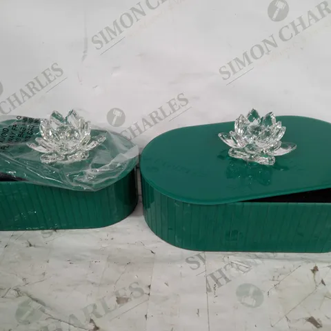 JM BY JULIEN MACONDALD SET OF 2 LOZENGE TRINKET BOXES