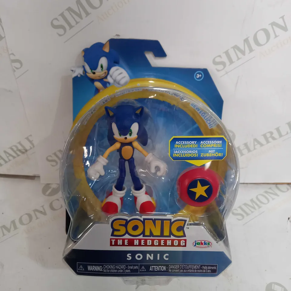 SONIC THE HEDGEHOG -10CM MODERN SONIC WITH STAR SPRING JAKKS PACIFIC RRP £21