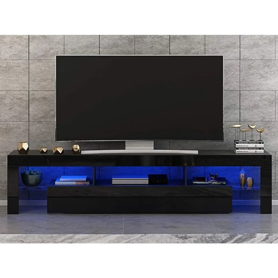 BOXED ANNAELLE TV STAND UP TO 75" BLACK
