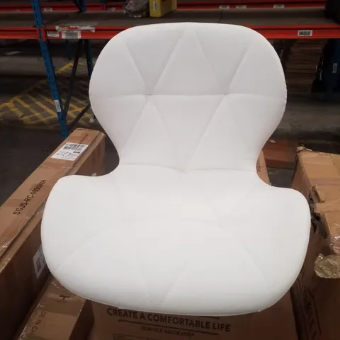 BOXED LUELLA OFFICE SWIVEL CHAIR - WHITE