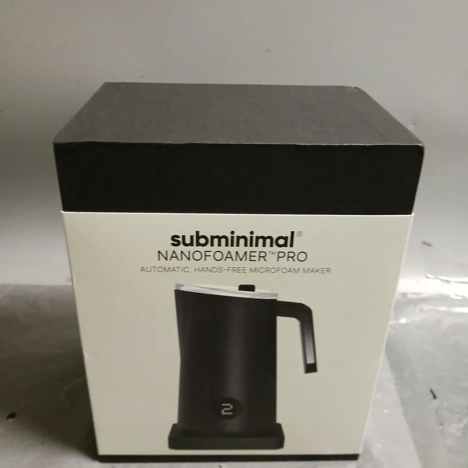 BOXED AND SEALED SUBMINIMAL NANOFOAMER PRO