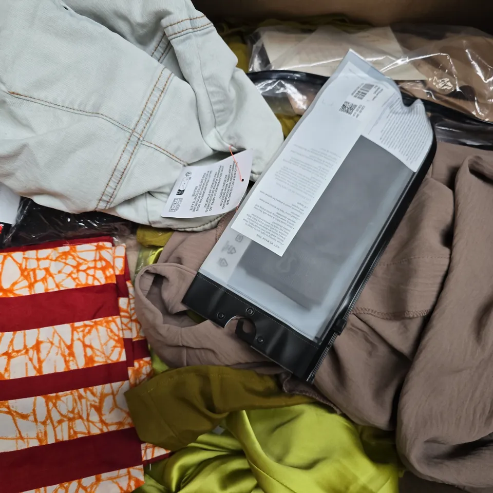 APPROXIMATELY 20 ASSORTED CLOTHING AND FASHION PRODUCTS IN VARIOUS STYLES AND SIZES - COLLECTION ONLY