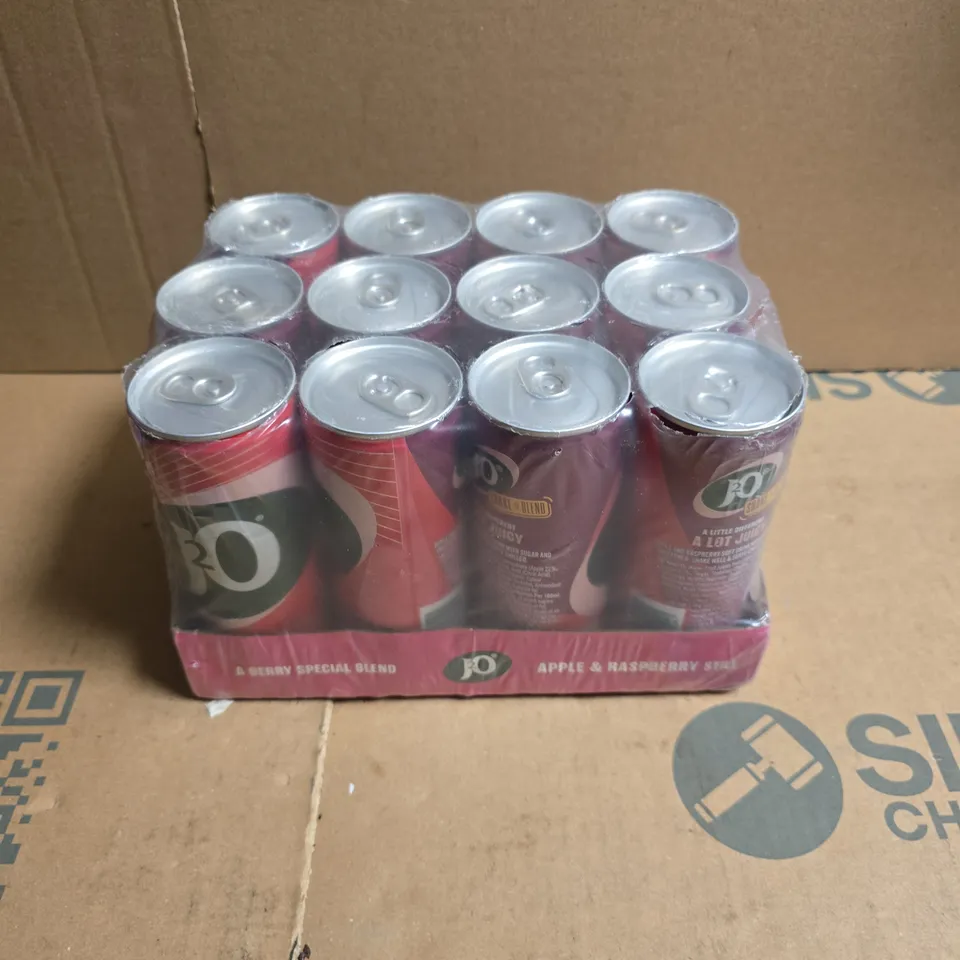 J2O APPLE & RASPBERRY STILL PACK OF 12 (250ML)