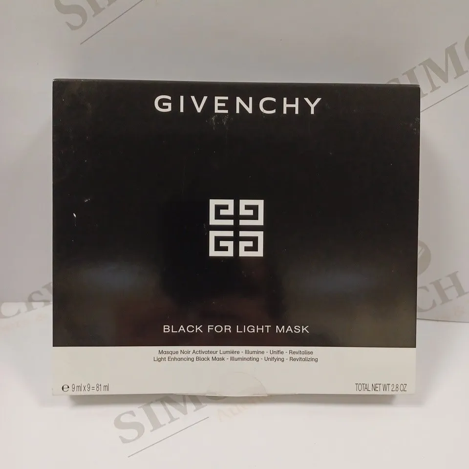 GIVENCHY BLACK FOR LIGHT MASK 9X9ML MASKS 