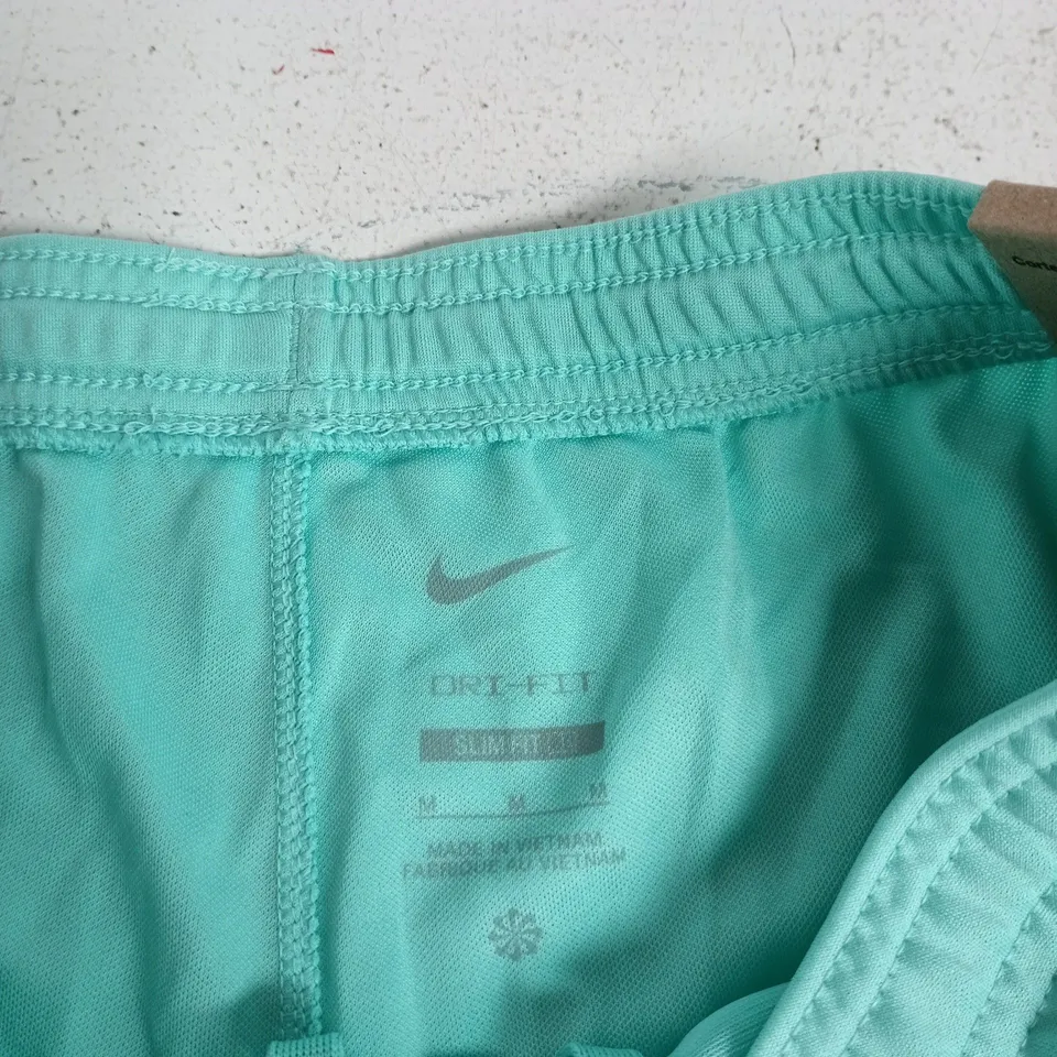 NIKE MEN’S SLIM FIT DRI-FIT SHORTS – TURQUOISE, SIZE M