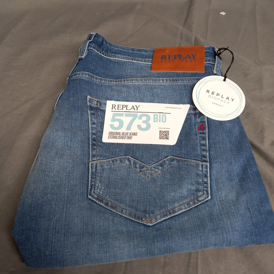 REPLAY BLUE JEANS 573 B10 - SIZE 34