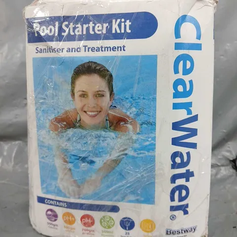 BOXED CLEAR WATER POOL STARTER KIT - COLLECTION ONLY
