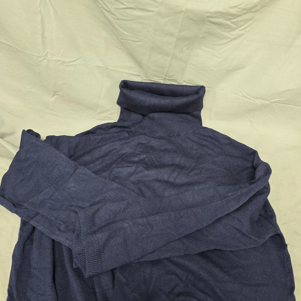 FRANK USHER ROLL NECK KNIT LONG SLEEVE JUMPER - S