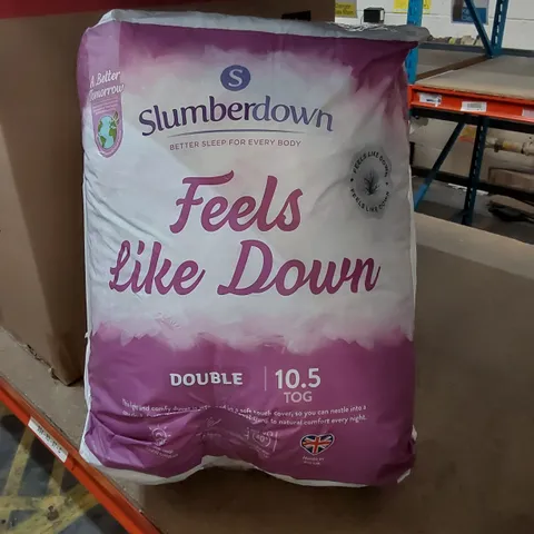 BAGGED SLUMBERDOWN FEELS LIKE DOWN 10.5 TOG DUVET // SIZE: DOUBLE 