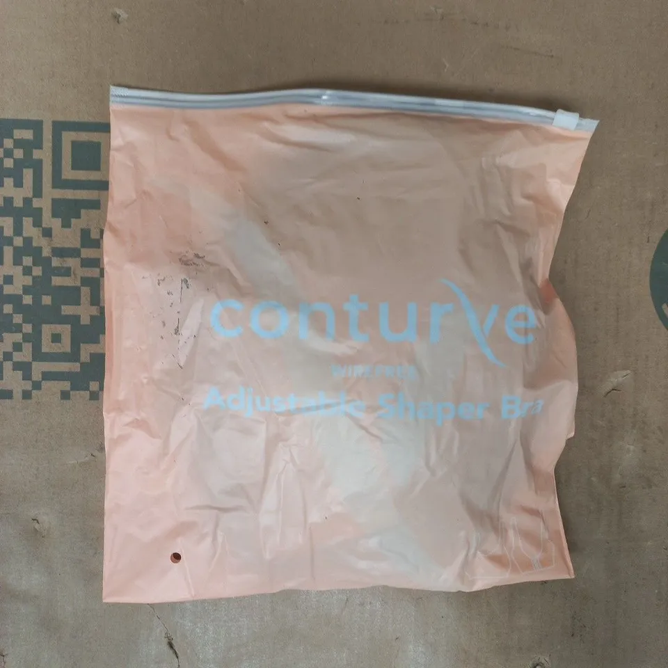 BAGGED CONTURVE ADJUSTABLE WIRE FREE SHAPER BRA IN BLACK SIZE 5XL