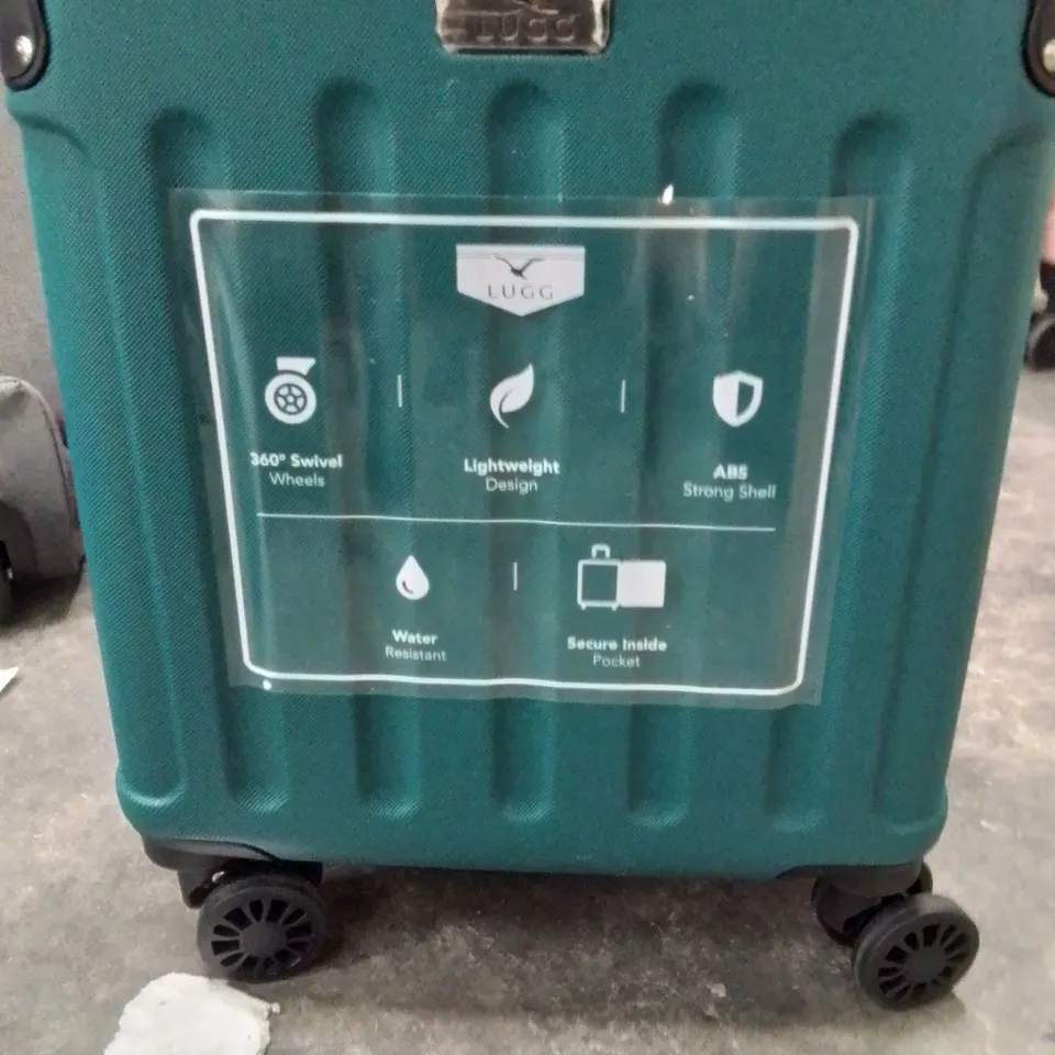 UNBOXED KEPLIN LUGG SMALL SIZE TRAVEL SUITCASE WITH WHEELS GREEN COLOUR 