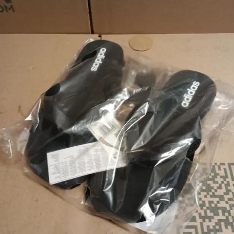 ADIDAS BLACK SLIDES – MEN'S UK 6 