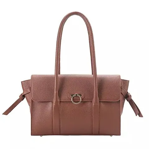 PAUL COSTELLOE MEDIUM LEATHER HANDBAG TAN