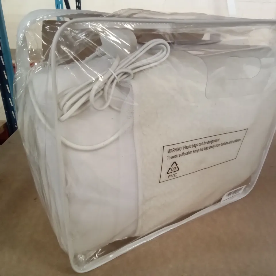 BAGGED LUXURY FULLY FITTED FLEECE ELECTRIC BLANKET