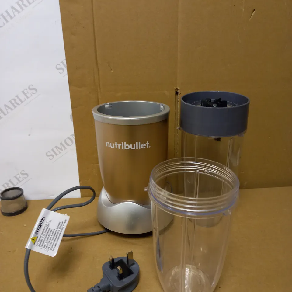 NUTRIBULLET NBLP9 900W BLENDER CHAMPAGNE MULTI-FUNCTION COLD BEVERAGE SMOOTHIE MAKER