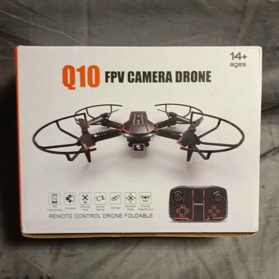 Q10 FPV CAMERA DRONE – REMOTE CONTROL, FOLDABLE (BOXED)