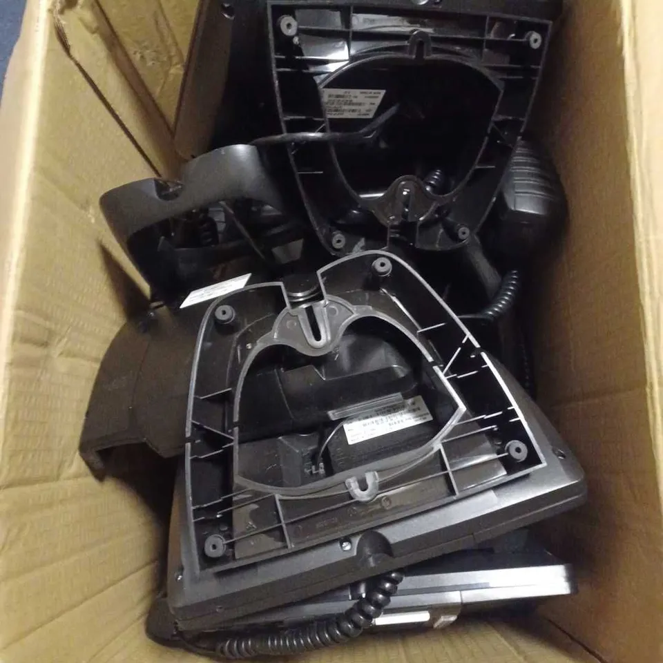 BOX OF APPROX 8 MITEL 5320 IP PHONES IN BLACK