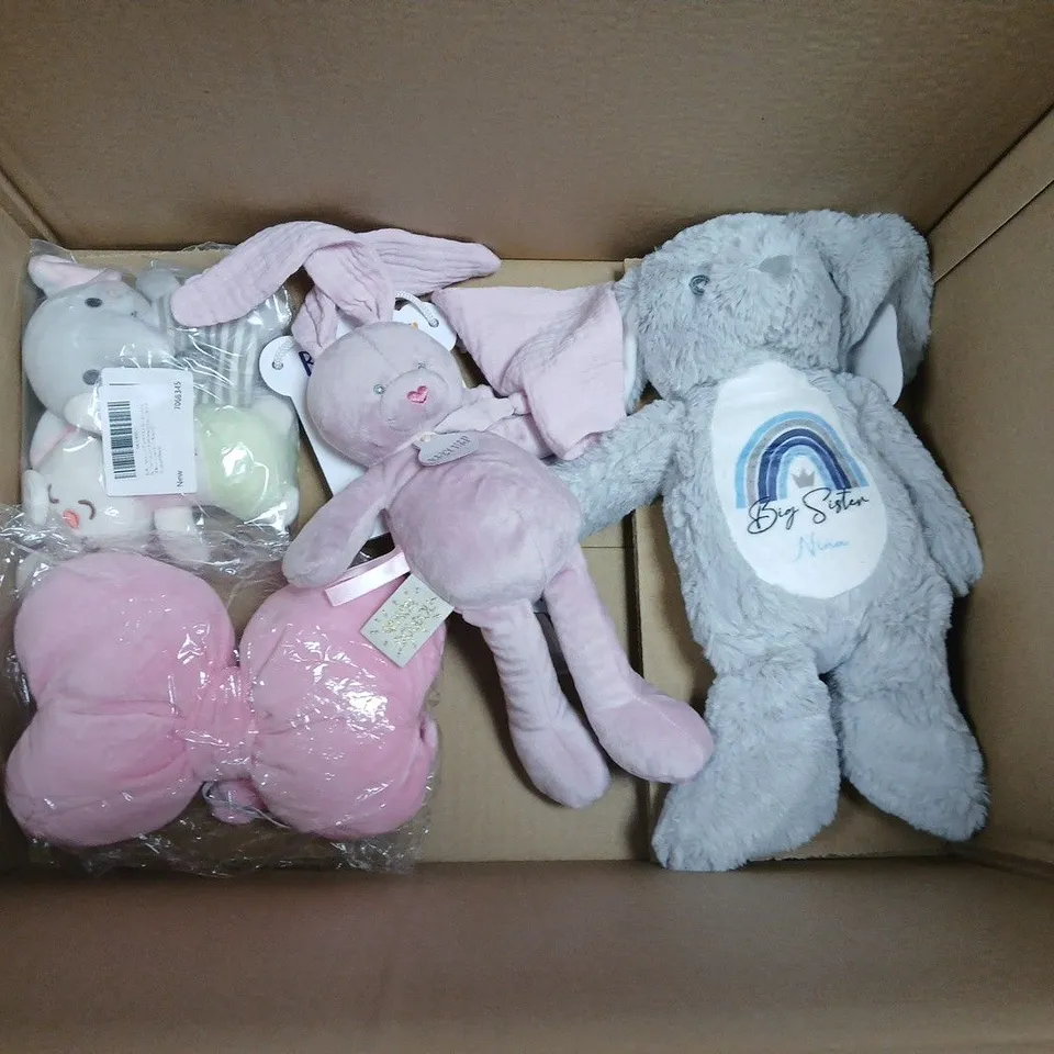 LOT OF APPROXIMATELY 12 ASSORTED PLUSHIES TO INCLUDE DISNEY PRINCESS AND SQUISHMALLOWS