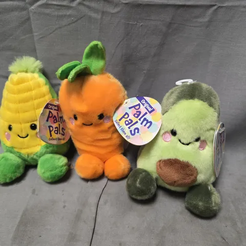 LOT OF 3 ASSORTED PALM PALS PLUSHIES