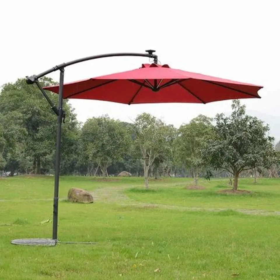 BOXED SADIE 3m CANTILEVER PARASOL, RED