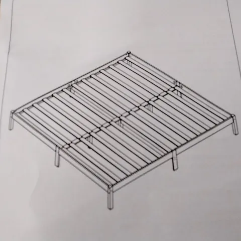 BOXED VIDAXL WOODEN BED FRAME - SIZE UNSPECIFIED, BLACK (2 BOXES)