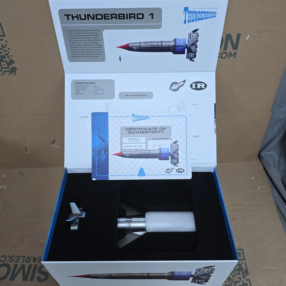 THUNDERBIRD 1 ROCKET MODEL KIT – BOXED (THUNDERBIRDS) WITH CERTIFICATE OF AUTHENTICITY