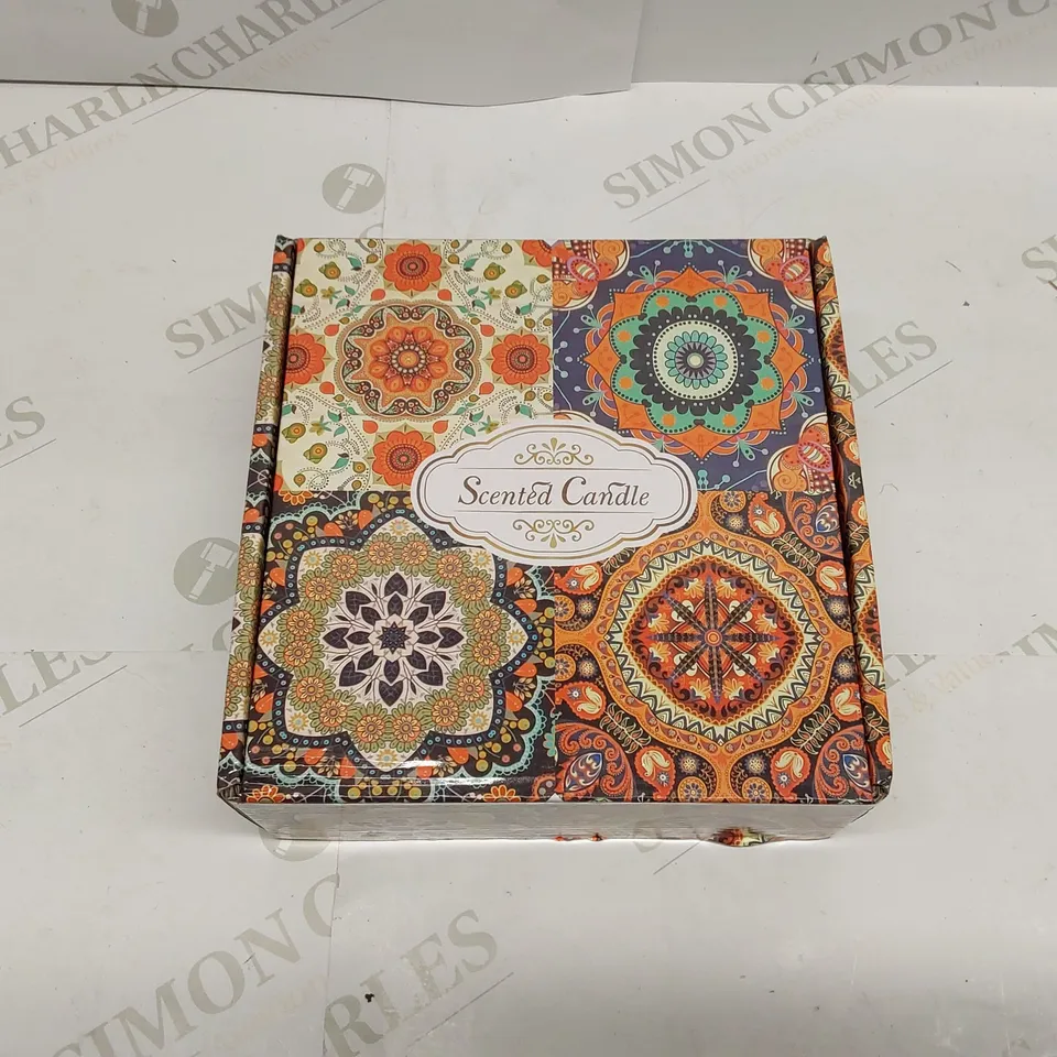 BOXED BRAND NEW 4PCS SCENTED CANDLE GIFT SET // VANILLA, LAVENDER, ROSE, JASMINE 