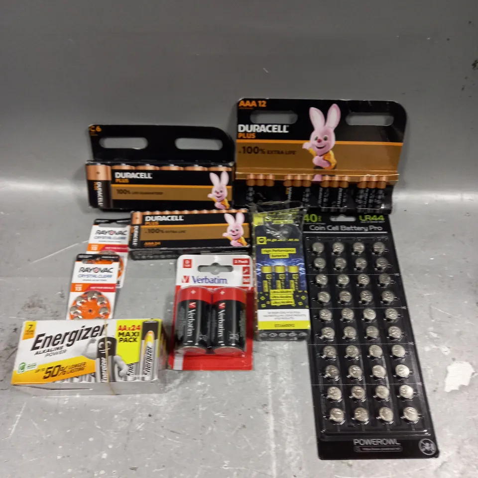 LARGE ASSORTMENT OF VARIOUS BATTERIES TO INCLUDE BUTTON CELL, AA, AAA ETC - COLLECTION ONLY 