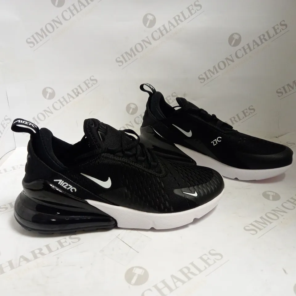 NIKE AIR MAX 270 GS BLACK/WHITE UK 6 