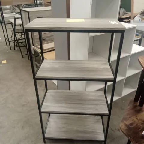 DESIGNER GREY WOODEN BOOKCASE