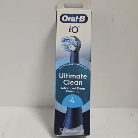 14 BOXED ORAL-B HEADS IO ULTIMATE CLEAN ELECTRIC TOOTHBRUSH HEADS, BLACK - 4 PIECES