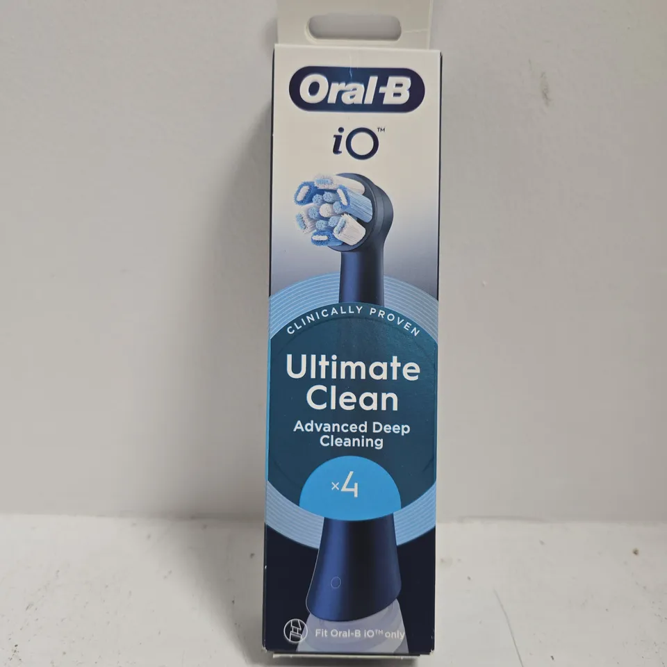14 BOXED ORAL-B HEADS IO ULTIMATE CLEAN ELECTRIC TOOTHBRUSH HEADS, BLACK - 4 PIECES