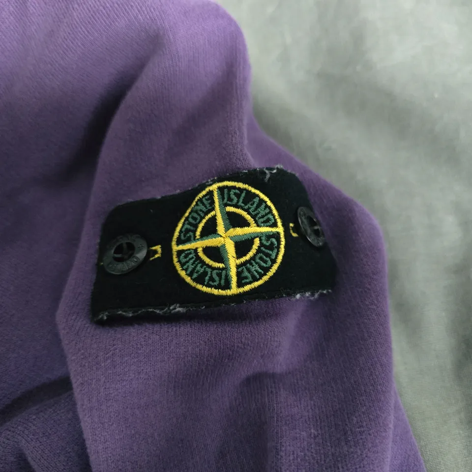 STONE ISLAND JUNIOR PURPLE KIDS HOODIE IN PURPLE - 12 / 156