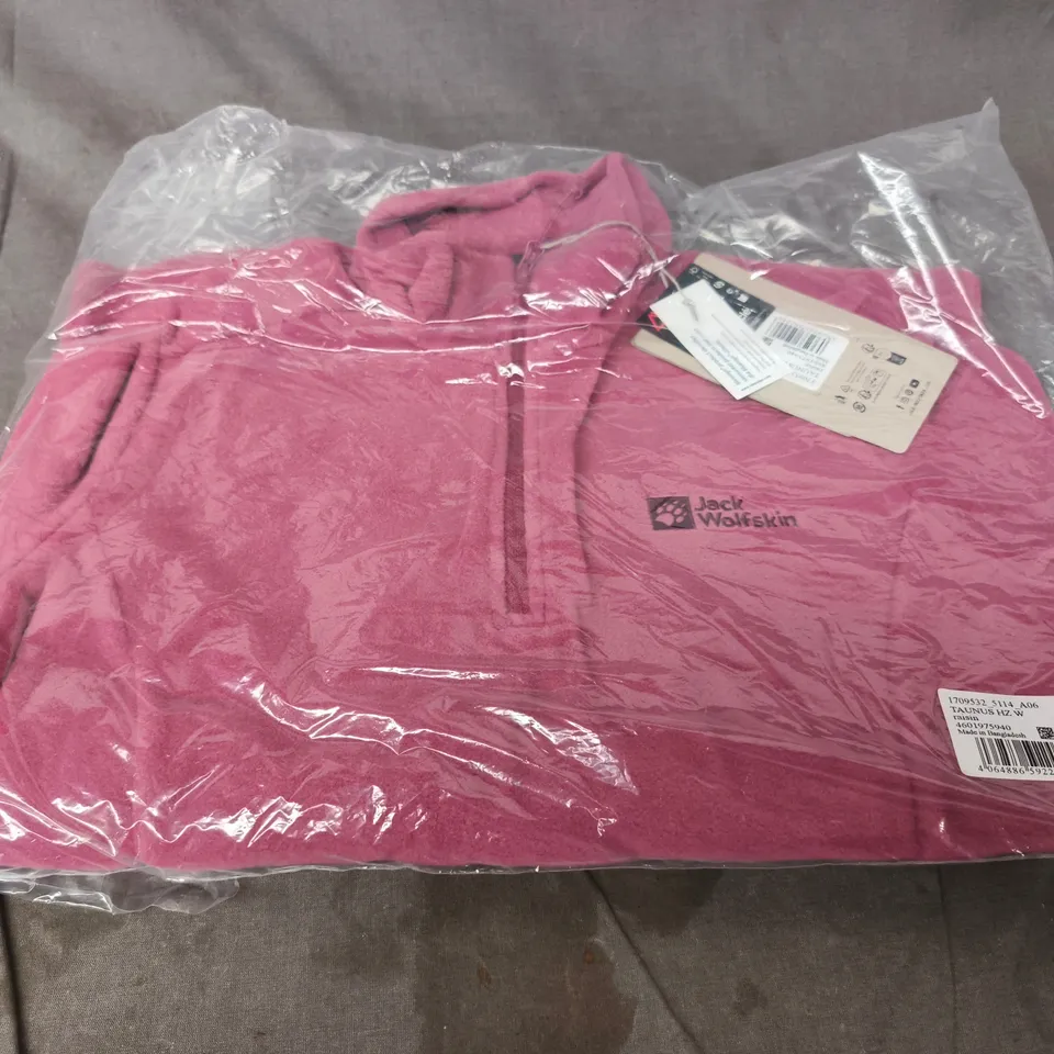 JACK WOLFSKIN TAUNUS HZ-W FLEECE JACKET – RAISIN, WOMEN’S SIZE S