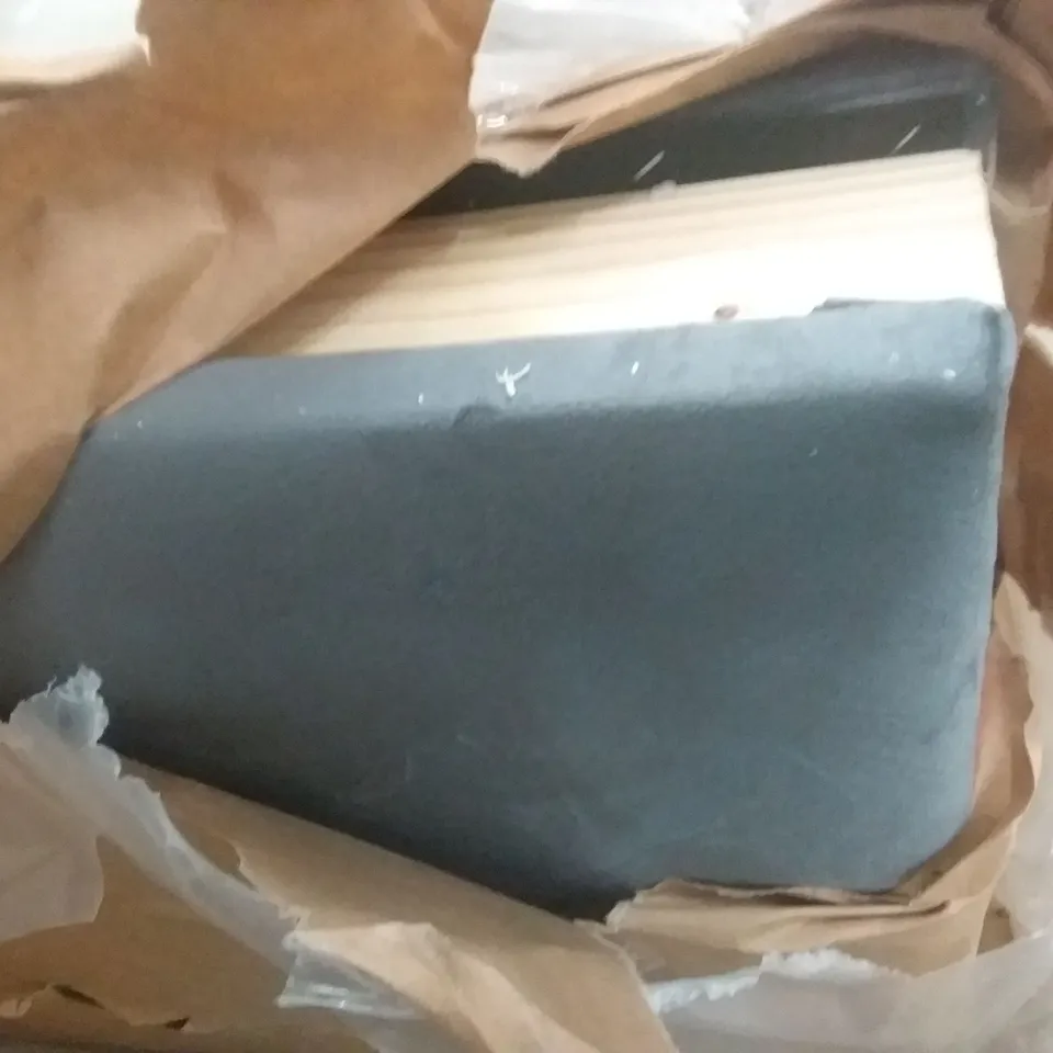BOXED GREY VELVET SIDEBOARD PARTS 