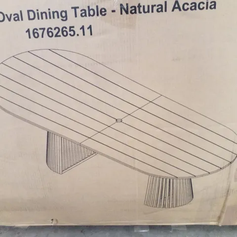 BOXED SET OF 2 OLIVER RATTAN ACACIA WOOD RATTAN CHAIRS (1 BOX)