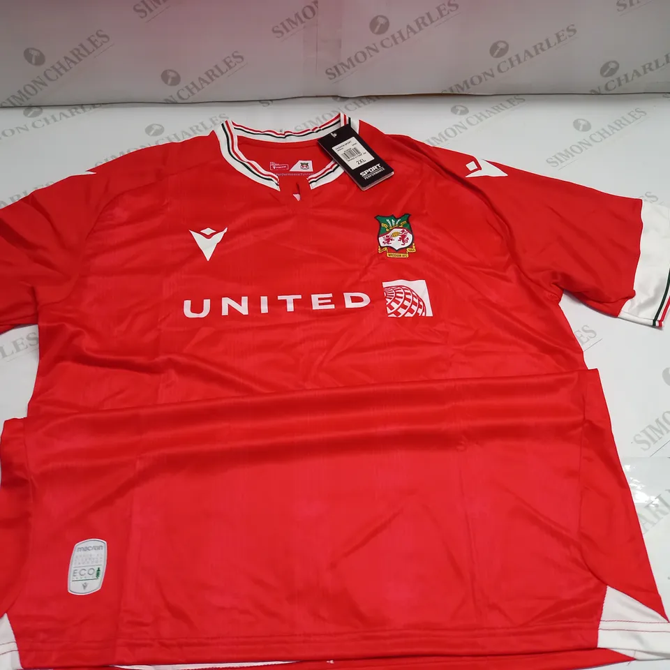 SPORTS PERFORMANCE WREXHAM FC REPLICA SHIRT - 2XL