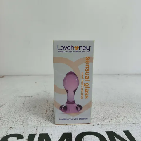 LOVEHONEY SENSUAL GLASS SMALL HEART BUTT PLUG