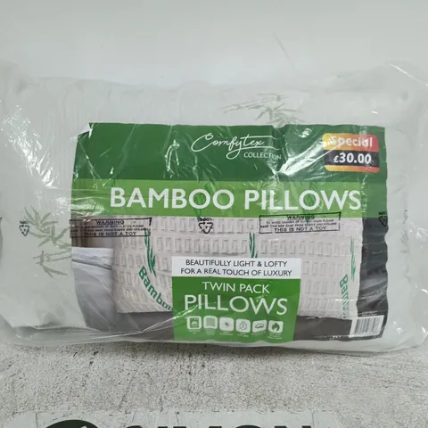 MOFYTEX BAMBOO PILLOWS TWIN PACK