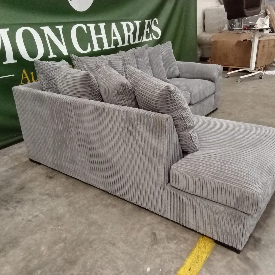 AMALFI LEFT HAND SCATTER BACK FABRIC CORNER CHAISE SOFA RRP £999